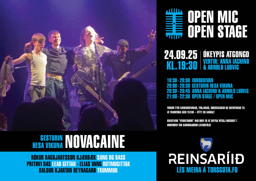 Open Mic / Open Stage við NOVACAINE