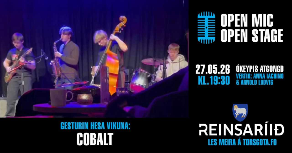Open mic / Open Stage við Cobalt sum serligum gesti