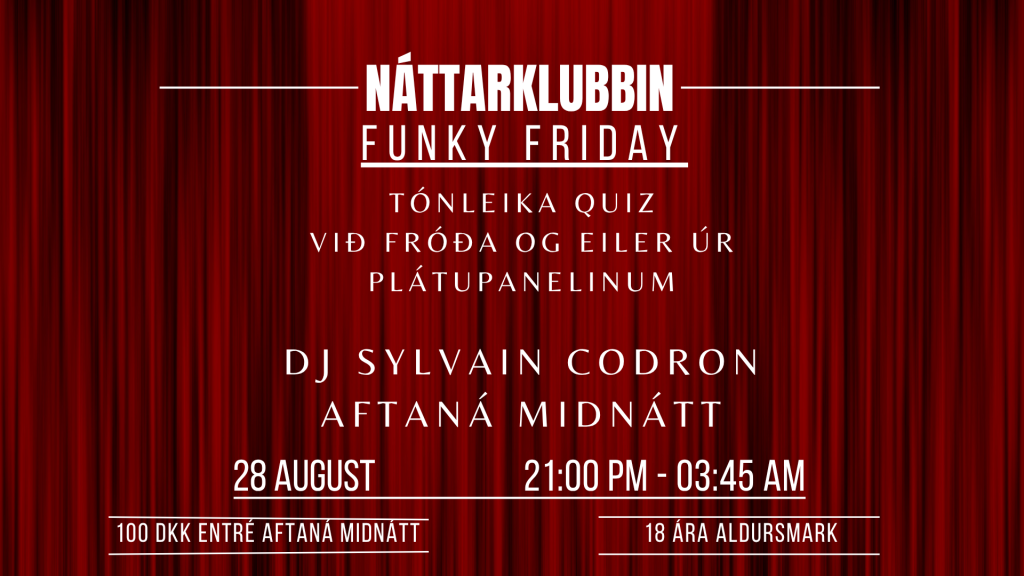 Náttarklubbin: Music Quiz and Funky Friday