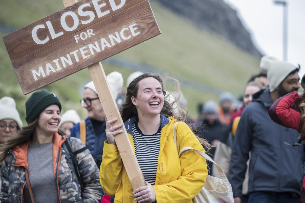 Closed for maintenance initiative in the Faroe Islands. By Klara Johannesen