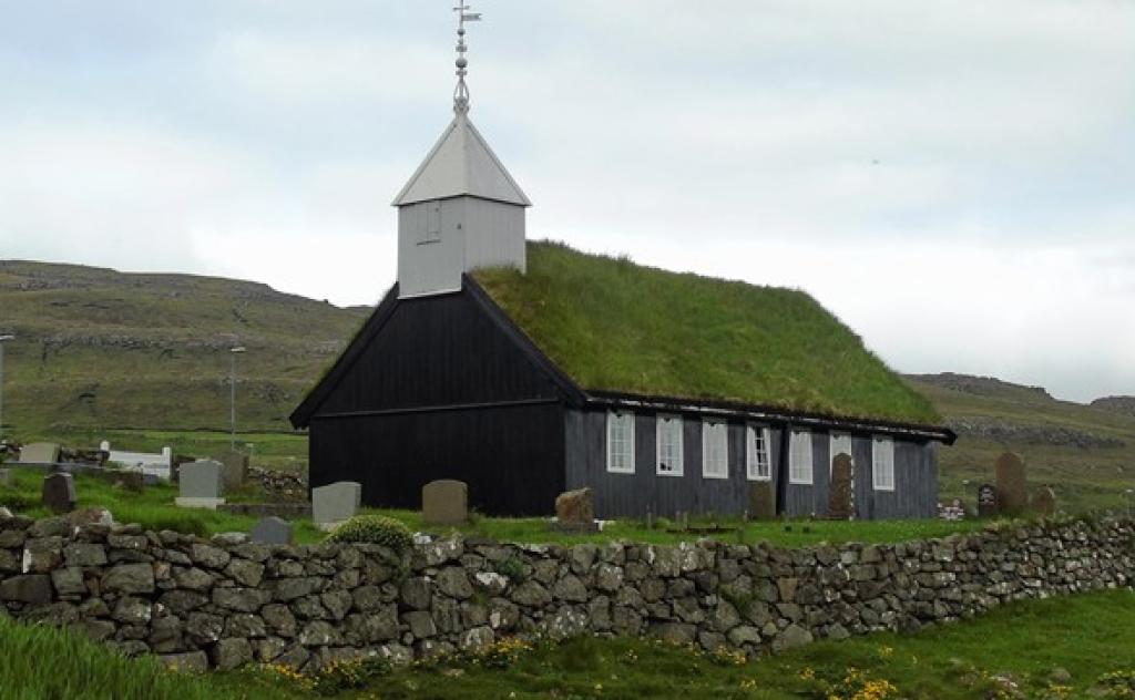 The church in Kaldbak